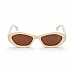 Shadow - Sunglasses Acetato Spesso con Montatura Irregolare Retrò Futuristica Style 90s beige o nera Shadow - Sunglasses Acetato Spesso con Montatura Irregolare Retrò Futuristica Style 90s beige o nera